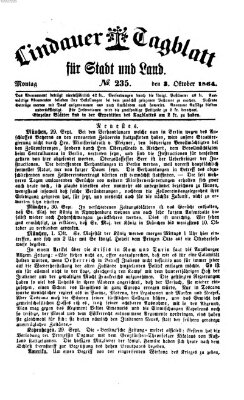 Lindauer Tagblatt für Stadt und Land Montag 3. Oktober 1864