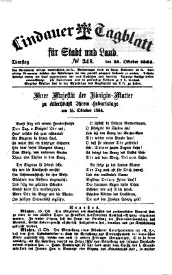 Lindauer Tagblatt für Stadt und Land Dienstag 18. Oktober 1864