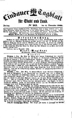 Lindauer Tagblatt für Stadt und Land Freitag 4. November 1864