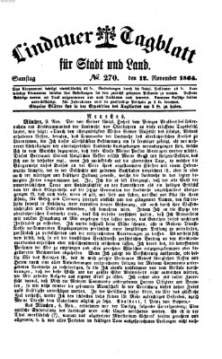 Lindauer Tagblatt für Stadt und Land Samstag 12. November 1864