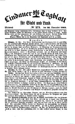 Lindauer Tagblatt für Stadt und Land Mittwoch 16. November 1864