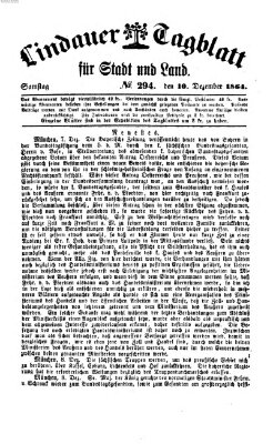 Lindauer Tagblatt für Stadt und Land Samstag 10. Dezember 1864