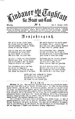 Lindauer Tagblatt für Stadt und Land Montag 2. Januar 1865