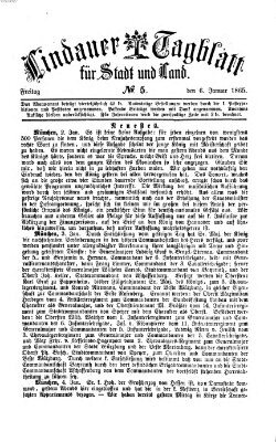 Lindauer Tagblatt für Stadt und Land Freitag 6. Januar 1865