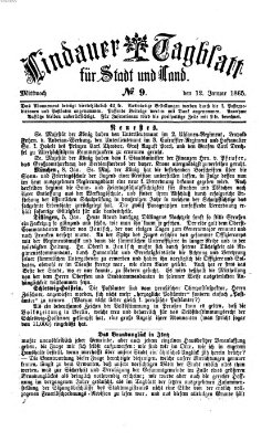 Lindauer Tagblatt für Stadt und Land Mittwoch 11. Januar 1865