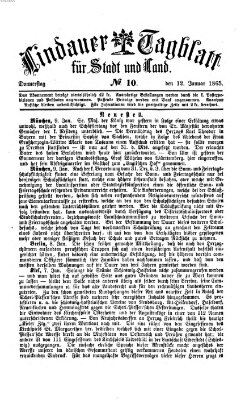 Lindauer Tagblatt für Stadt und Land Donnerstag 12. Januar 1865