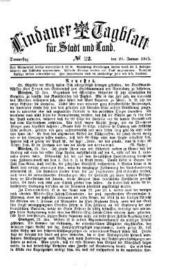 Lindauer Tagblatt für Stadt und Land Donnerstag 26. Januar 1865