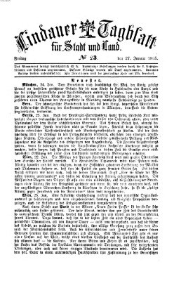 Lindauer Tagblatt für Stadt und Land Freitag 27. Januar 1865