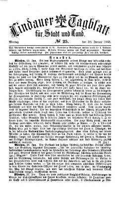 Lindauer Tagblatt für Stadt und Land Montag 30. Januar 1865