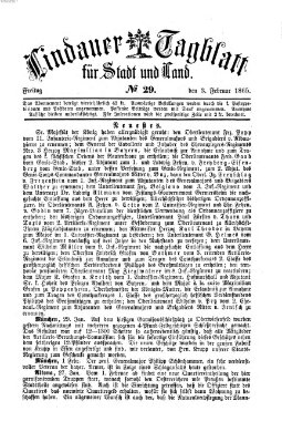 Lindauer Tagblatt für Stadt und Land Freitag 3. Februar 1865