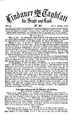 Lindauer Tagblatt für Stadt und Land Montag 6. Februar 1865