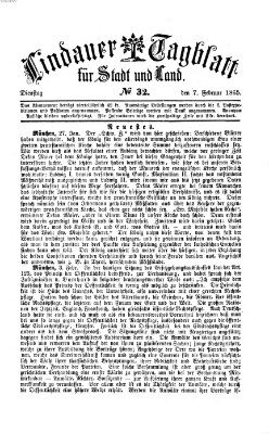 Lindauer Tagblatt für Stadt und Land Dienstag 7. Februar 1865