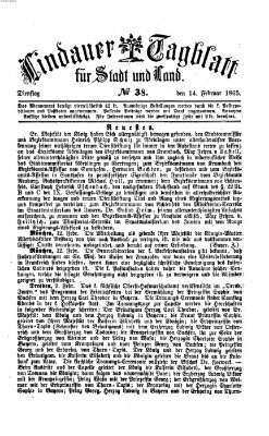 Lindauer Tagblatt für Stadt und Land Dienstag 14. Februar 1865