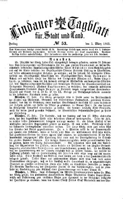 Lindauer Tagblatt für Stadt und Land Freitag 3. März 1865