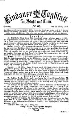 Lindauer Tagblatt für Stadt und Land Samstag 18. März 1865