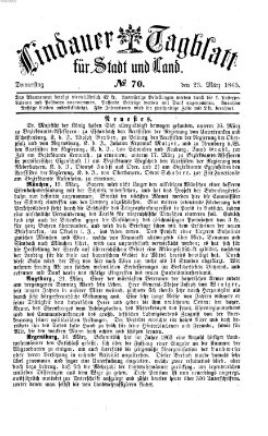 Lindauer Tagblatt für Stadt und Land Donnerstag 23. März 1865