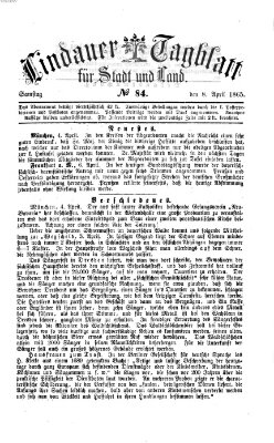 Lindauer Tagblatt für Stadt und Land Samstag 8. April 1865