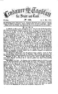 Lindauer Tagblatt für Stadt und Land Dienstag 2. Mai 1865