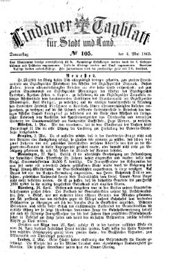 Lindauer Tagblatt für Stadt und Land Donnerstag 4. Mai 1865