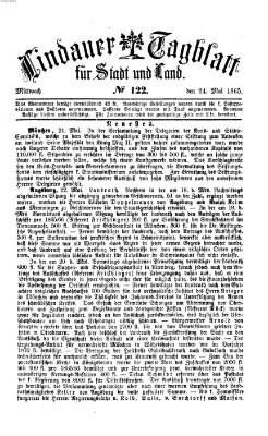 Lindauer Tagblatt für Stadt und Land Mittwoch 24. Mai 1865