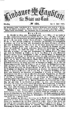 Lindauer Tagblatt für Stadt und Land Dienstag 6. Juni 1865