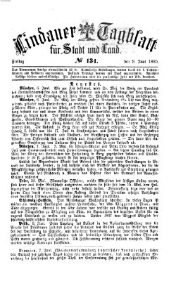 Lindauer Tagblatt für Stadt und Land Freitag 9. Juni 1865