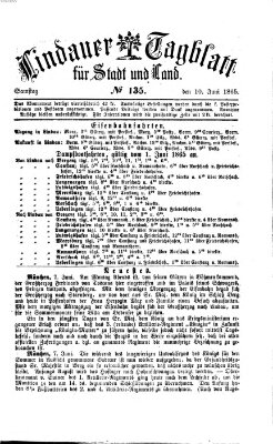 Lindauer Tagblatt für Stadt und Land Samstag 10. Juni 1865