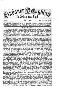 Lindauer Tagblatt für Stadt und Land Montag 12. Juni 1865