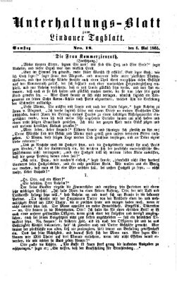 Lindauer Tagblatt für Stadt und Land. Unterhaltungs-Blatt zum Lindauer Tagblatt (Lindauer Tagblatt für Stadt und Land) Samstag 6. Mai 1865