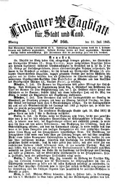 Lindauer Tagblatt für Stadt und Land Montag 10. Juli 1865