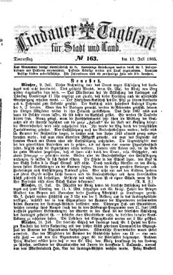 Lindauer Tagblatt für Stadt und Land Donnerstag 13. Juli 1865