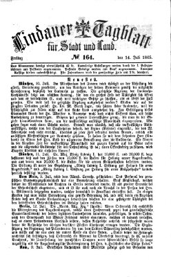 Lindauer Tagblatt für Stadt und Land Freitag 14. Juli 1865