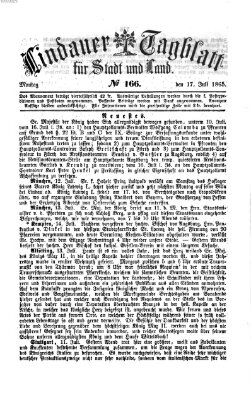 Lindauer Tagblatt für Stadt und Land Montag 17. Juli 1865