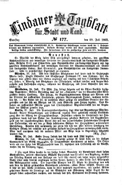 Lindauer Tagblatt für Stadt und Land Samstag 29. Juli 1865