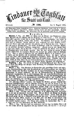 Lindauer Tagblatt für Stadt und Land Mittwoch 9. August 1865