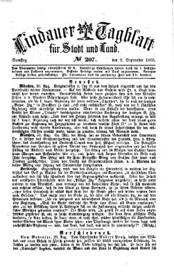 Lindauer Tagblatt für Stadt und Land Samstag 2. September 1865