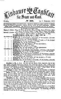 Lindauer Tagblatt für Stadt und Land Dienstag 5. September 1865