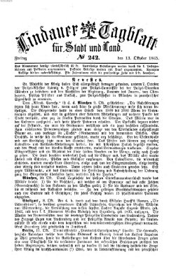 Lindauer Tagblatt für Stadt und Land Freitag 13. Oktober 1865