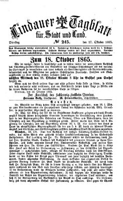 Lindauer Tagblatt für Stadt und Land Dienstag 17. Oktober 1865