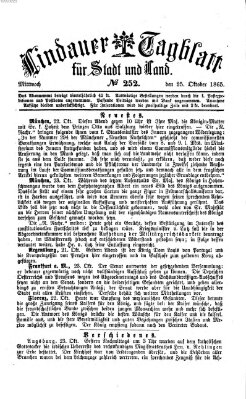 Lindauer Tagblatt für Stadt und Land Mittwoch 25. Oktober 1865