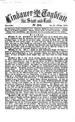 Lindauer Tagblatt für Stadt und Land Donnerstag 26. Oktober 1865