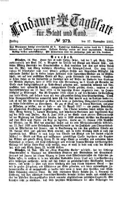 Lindauer Tagblatt für Stadt und Land Freitag 17. November 1865