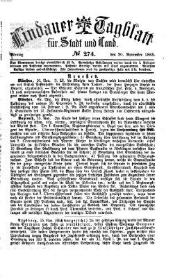 Lindauer Tagblatt für Stadt und Land Montag 20. November 1865