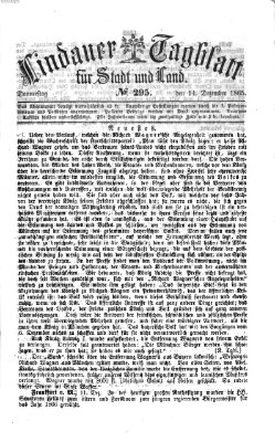 Lindauer Tagblatt für Stadt und Land Donnerstag 14. Dezember 1865