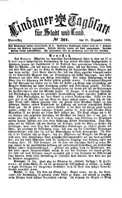 Lindauer Tagblatt für Stadt und Land Donnerstag 21. Dezember 1865