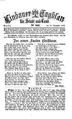 Lindauer Tagblatt für Stadt und Land Samstag 23. Dezember 1865