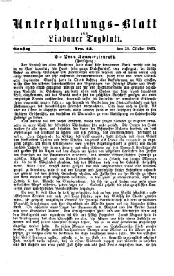 Lindauer Tagblatt für Stadt und Land. Unterhaltungs-Blatt zum Lindauer Tagblatt (Lindauer Tagblatt für Stadt und Land) Samstag 28. Oktober 1865