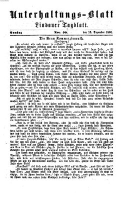 Lindauer Tagblatt für Stadt und Land. Unterhaltungs-Blatt zum Lindauer Tagblatt (Lindauer Tagblatt für Stadt und Land) Samstag 16. Dezember 1865