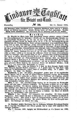 Lindauer Tagblatt für Stadt und Land Donnerstag 11. Januar 1866