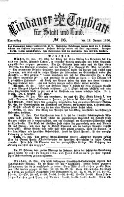 Lindauer Tagblatt für Stadt und Land Donnerstag 18. Januar 1866